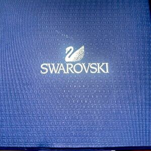 Swarovski crystal and pearl earrings and necklace.